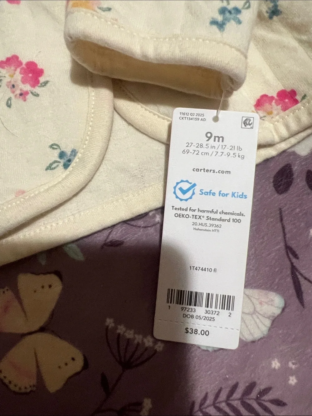 Carters quilted hooded